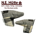 【N.E.Hutte/エヌイー ヒュッテ】パターカバーピン型GLグレンチェック日本製(4)