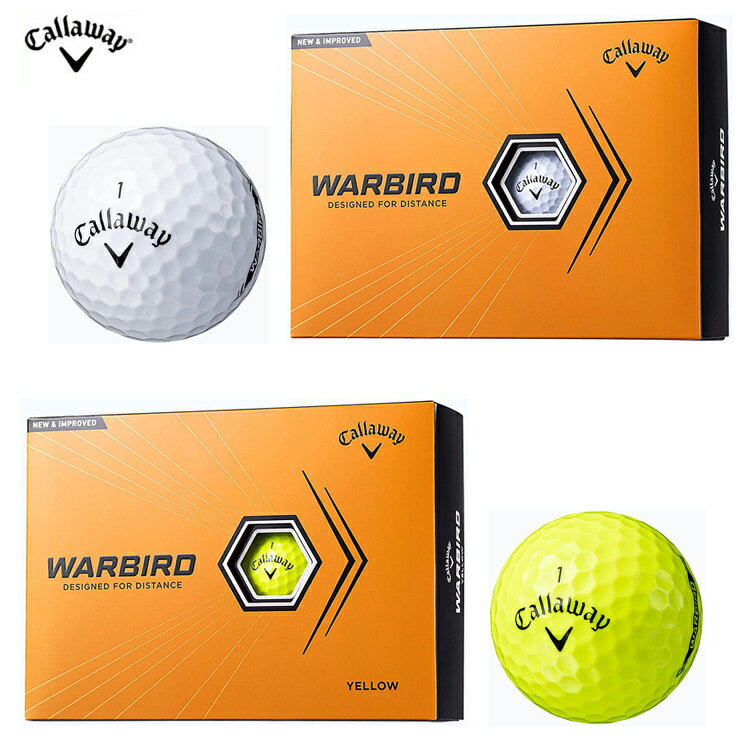 【callaway/キャロウェイ】2023モデル WARBIRDホワイト イエロー1ダース(12個入り）