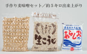 手作り味噌セット（麦味噌）/約5キロ出来上がり