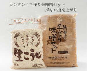 カンタン！手作り味噌セット（米味噌）/約5キロ出来上がり