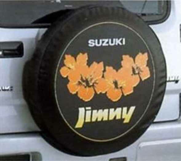 『ジムニー』 純正 JB23 スペアタイヤカバー（ハイビスカス） パーツ スズキ純正部品 jimny オプション アクセサリー 用品