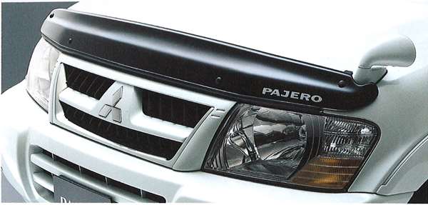 『パジェロ』 純正 V77 V73 V63 エンジンフードプロテクター パーツ 三菱純正部品 PAJERO オプション アクセサリー 用品