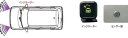 『ラパン』 純正 HE33S コーナーセンサー（フロント+リヤ）+インジケーター パーツ スズキ純正部品 危険察知 接触防止 セキュリティー lapin オプション アクセサリー 用品