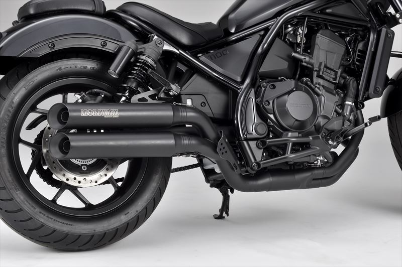 『Rebel 1100 T』 SC83 社外品 モリワキ CROSS TWIN フルエキゾースト ※ブラック HONDA_2輪 パーツ オプション アクセサリー 用品