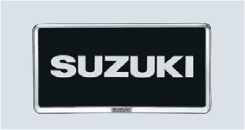 『スペーシア』 純正 MK94S MK54S ナンバープレートリム クロームメッキ ※1枚からの販売 パーツ スズキ純正部品 ナンバーフレーム ナンバーリム ナンバー枠 オプション アクセサリー 用品