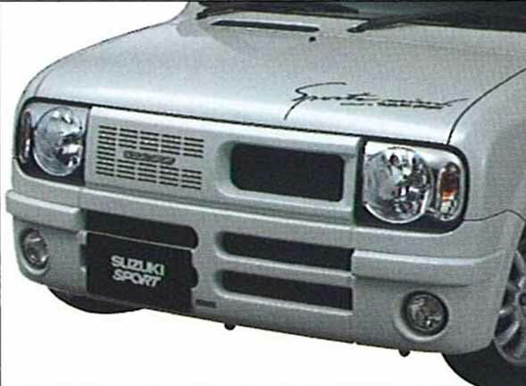 『ラパン』 純正 HE21 フロントバンパー パーツ スズキ純正部品 lapin オプション アクセサリー 用品