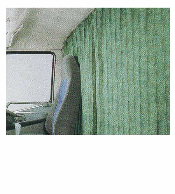 ファイター パーツ 間仕切りカーテン プリント生地グレー プリーツ付 三菱ふそう純正部品 FK71 FK61 FK72 FK62 オプション アクセサリー 用品 純正 カーテン