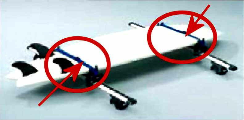 『ミラージュ』 純正 A03A サーフボードアタッチメント ※ベースキャリアは別売り パーツ 三菱純正部品 ..