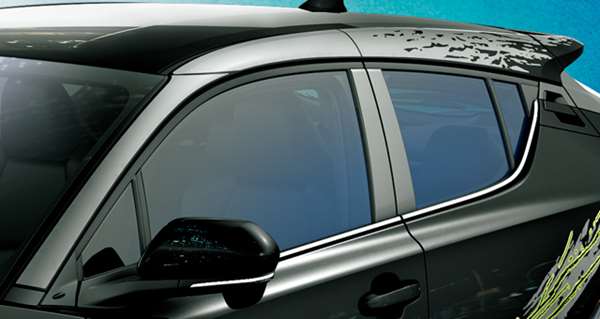 『C-HR』 純正 ZYX10 NGX50 ピラーデカール（シルバー） パーツ トヨタ純正部品 ステッカー シール ワ..