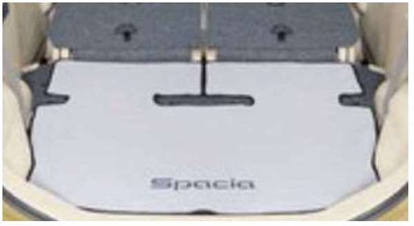 『スペーシア カスタムZ』 純正 MK42S ラゲッジマット（ソフトタイプ） パーツ スズキ純正部品 ラゲージマット 荷室マット 滑り止め オプション アクセサリー 用品