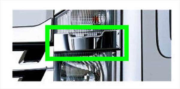 『フォワード』 純正 FRR90S2 メッキランプカバーセット ※キャブヘッドランプ車専用 パーツ いすゞ純正部品 メッキ オプション アクセサリー 用品