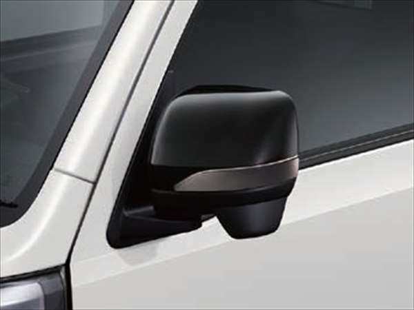 『サンバートラック』 純正 S500J S510J ドアミラーガーニッシュ ※ブラックメッキ パーツ スバル純正部..