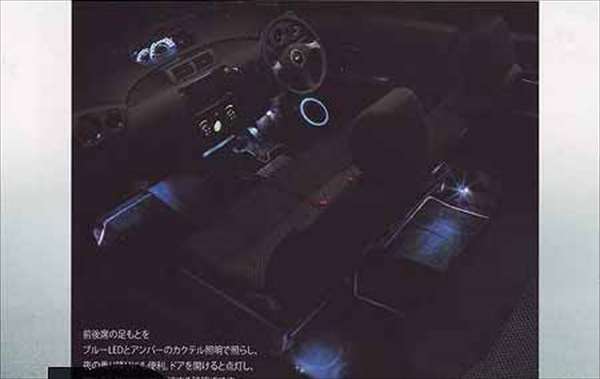 『DEX』 純正 M401F M411F ツインフットランプ（フロント＆リヤ） パーツ スバル純正部品 フットライト オプション アクセサリー 用品