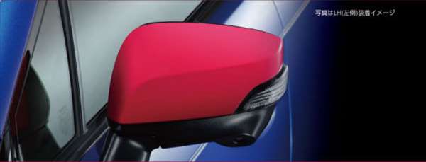 『WRX』 純正 VAB ドアミラーカバー（チェリーレッド） パーツ スバル純正部品 サイドミラーカバー カ..