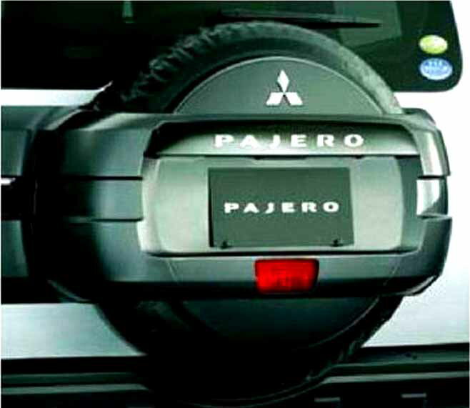 『パジェロ』 純正 V83W スペアタイヤカバー パーツ 三菱純正部品 自動車 劣化防止 背面タイヤ PAJERO オプション アクセサリー 用品