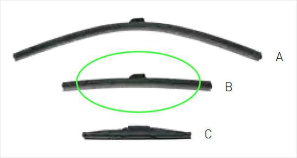 『CR-V』 純正 RT5 RT6 RW1 RW2 ワイパーブレード 助手席側用 パーツ ホンダ純正部品 オプション アクセサリー 用品