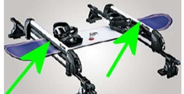 『ミラ トコット』 純正 LA550S LA560S スキー／スノーボードアタッチメント（平積み） パーツ ダイハ..