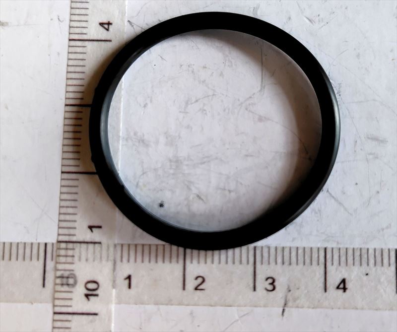 『図の04907』エンジンオイルフィラキャップのガスケットのみ 1250A012 アウトランダー用 三菱純正部品 m12m