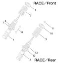 TRD レース用車高調整式の必要部品 40846-SP002 MR2 SW20 適合 SW20 (必要個数 2個)『メール便可能』