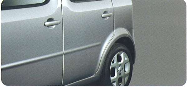 『キューブ』 純正 YZ11 BZ11 BNZ11 ドアエッジモール（ステンレス製：1台分） パーツ 日産純正部品 ド..