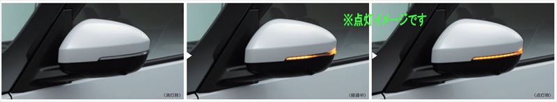 200系 ハイエース LEDウィンカー サイド ドア ミラー Ver,1 パールホワイト 塗装品 070 電動格納機能 ミラー電動調整 左右セット