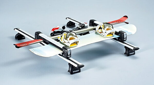 『アウトランダーPHEV』 純正 GG3W スキー＆スノーボードアタッチメント ルーフレール装着車 パーツ 三菱純正部品 キャリア別売りキャリア別売り オプション アクセサリー 用品