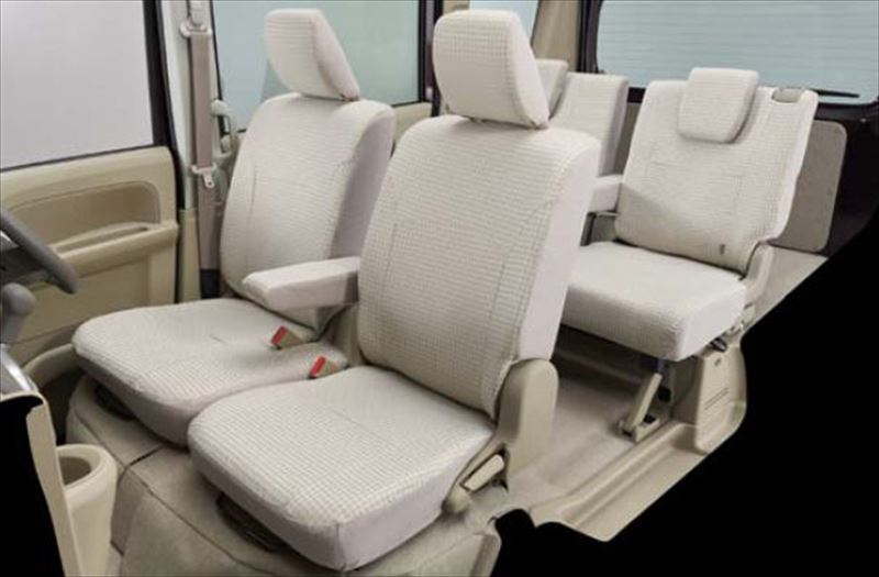 『ミニキャブ』 純正 DA17V シートカバー（千鳥格子） ※1台分（フロント・リヤセット） パーツ 三菱純正部品 座席カバー 汚れ シート保護 オプション アクセサリー 用品