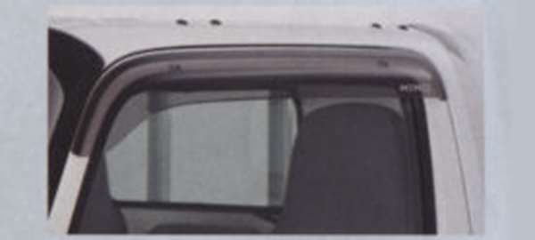 デュトロ サイドバイザー(アクリル製） 標準幅ダブルキャブ用セット 日野純正部品 パーツ オプション