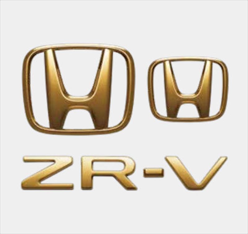 『ZR-V』 純正 RZ4 RZ6 RZ3 RZ5 ゴールドエンブレム ※Hマーク2個＋車名エンブレム パーツ ホンダ純正部品 ドレスアップ ワンポイント オプション アクセサリー 用品