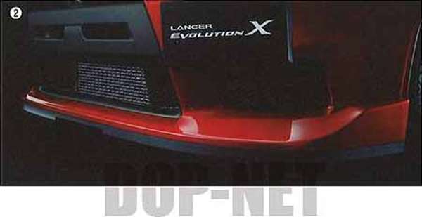 『ランサーエボリューションX』 純正 CZ4A フロントスポイラー パーツ 三菱純正部品 カスタム エアロパーツ LANCER オプション アクセサリー 用品