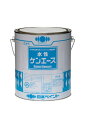 【送料無料】水性ケンエース（艶消し白）屋内外部塗料：4kg