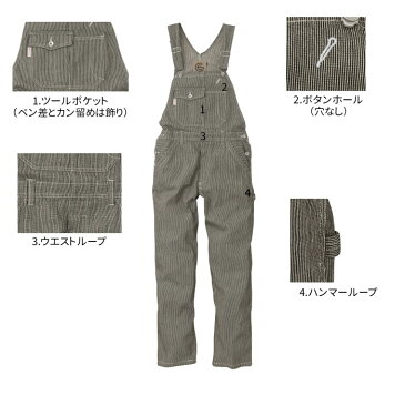 【5%OFFクーポン配布中】サロペット つなぎ GE-807 子供用 キッズ ジュニア 男女兼用 ヒッコリー SK GRACE ENGINEER'S 作業服 ユニフォーム 作業着 仕事着 DIY 100 110 120 130 140 150