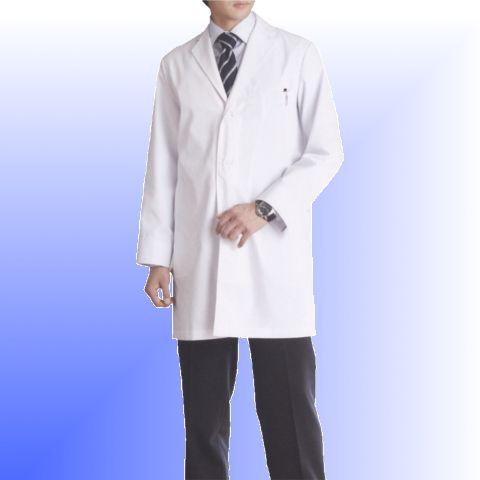 【5％OFFクーポン配布中】白衣 男性 医療用 ドクターコート 診察衣 実験衣 薬剤師 シングル型 FOLK 1523ES