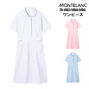 看護師 白衣 ワンピース 【ウイルス対策】 制菌 赤SEK SEKマーク ナース 透けにくい モンブラン 73-1452 73-1454 73-1456 | レ...