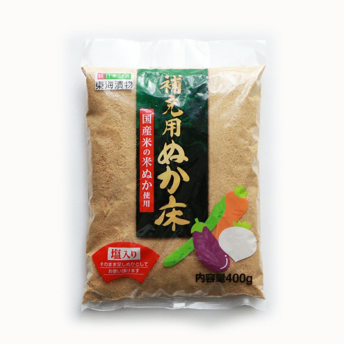 国産米の米ぬか使用 補充用ぬか床 塩入り 内容量400g 24個 12 2 東海漬物株式会社 送料無料