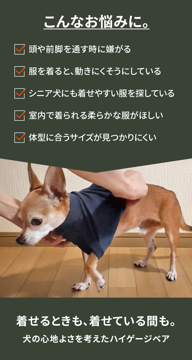 犬 服 通年 春 夏 秋 冬 タンク 伸縮 伸びる 着せやすい 脱がせやすい 初めて パピー シニア犬 老犬 敏感肌 アレルギー 優しい 着心地 ストレスフリー ルームウェア 汚れ防止 抜け毛防止 一年中使える 小型犬 中型犬 大型犬 子犬 すず工房 SUZUKOUBOU【ハイゲージベア】 suzukoubou-10002238 犬と出かける専門店SUZUKOUBOU サンプル画像3
