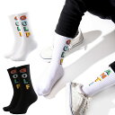 【最大30%offクーポン】 アンチゴルフ スケーター フリーサイズソックス 靴下 くつした くつ下 韓国 ソックス SOCKS スケートソックス おしゃれ靴下 メンズ靴下 メンズソックス メンズ レディース ユニセックス おしゃれ かわいい 可愛い 海外 ブランド 派手 個性的 sale