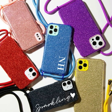 iPhone ケース 各機種 斜めがけ スマホケース 韓国 casepholic 肩掛け スマホカバー かわいい おしゃれ キラキラ グラデ 12mini iPhone12 iPhone12Pro iPhone12ProMax iPhone11 iPhone8 iPhoneSE第2世代 iPhone X 名入れ対応 ショルダー型ストラップケース