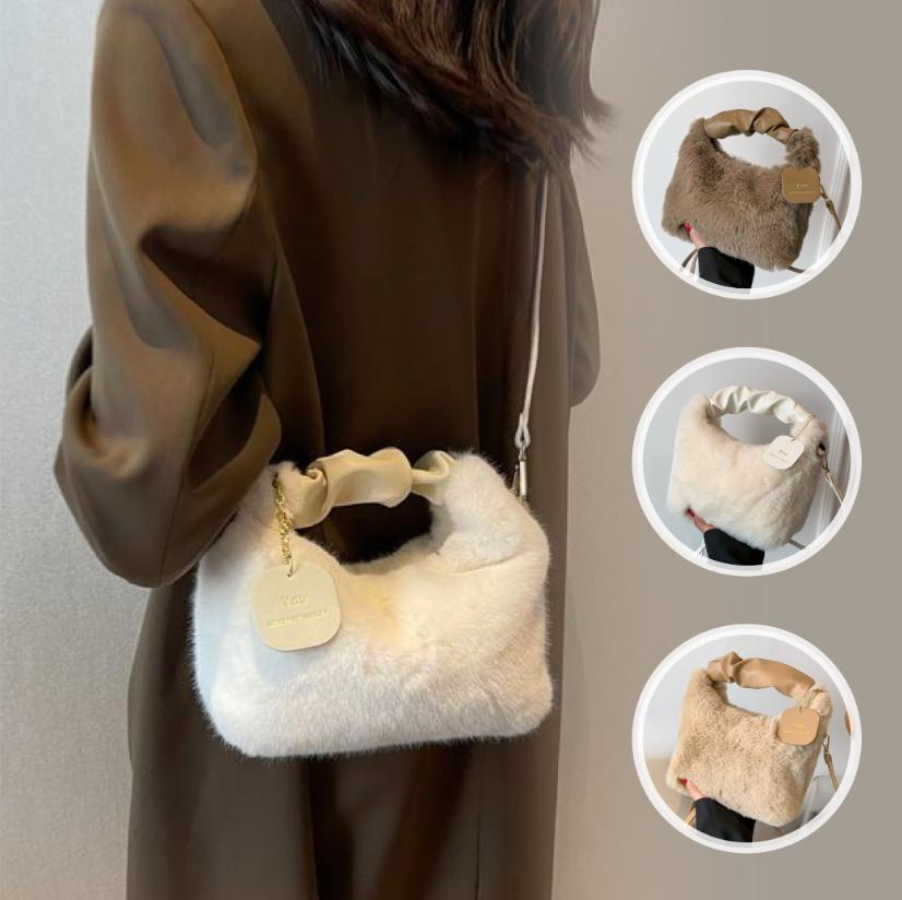 ハンドバッグ トートバッグ 秋冬 ショルダーバッグ ふわふわ もこもこ バッグ レディース ミニバッグ 手提げ 冬物 鞄 かばん パーティーバッグ お洒落 お出かけ
