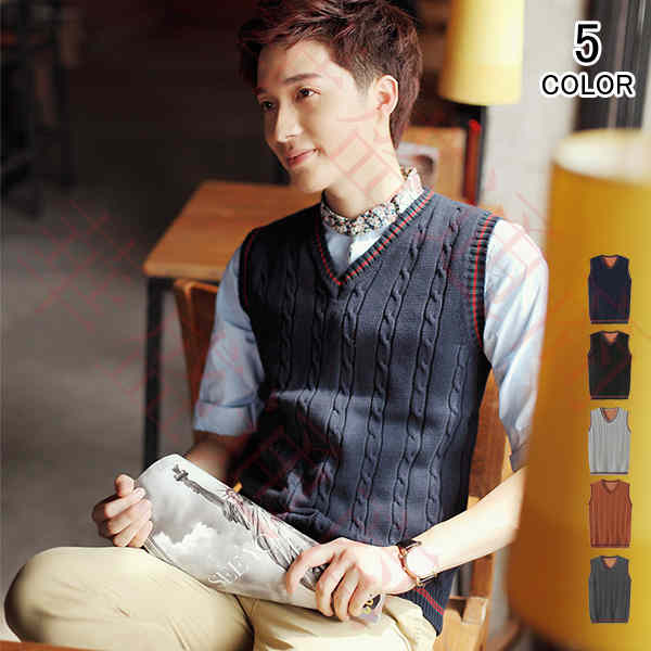 セーター ベスト メンズ ニットベスト 防寒 厚手 裏起毛 フォーマル Vネック ビジネス 結婚式 パーティー 無地 カジュアル 成人式 秋 冬