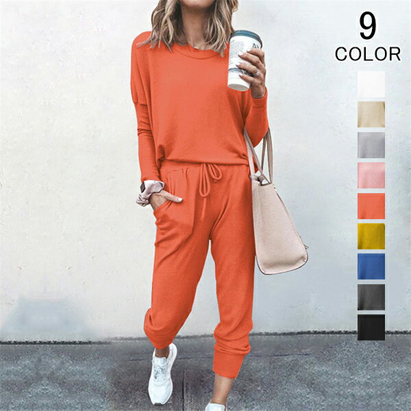 上下セット セットアップ スウェット スポーツウェア レディース 上下 ルームウェア 半袖 薄手 Tシャツ..