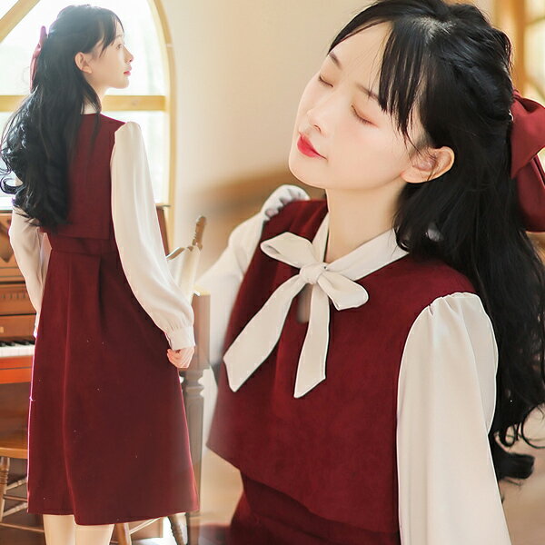 Rakuten - ワンピース レディース ロング丈 ロングワンピース マキシワンピース 系女子中高生 クラシカル 長袖 無地 可愛い 春 夏 秋 冬 きれいめ おしゃれ ベーシック シンプル カジュアル ファッション 人気 ゆったり