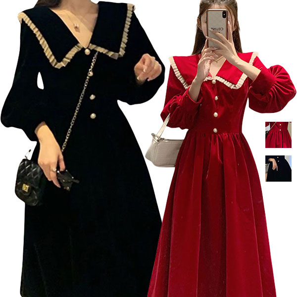 Rakuten - ワンピース レディース ロング丈 ロングワンピース マキシワンピース 体型カバー 大きいサイズ 無地 可愛い 春 夏 きれいめ おしゃれ ベーシック シンプル カジュアル ファッション 人気 ゆったり 通勤 入園式 卒業式