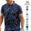 ゴルフウェア ゴルフポロ メンズ 半袖 POLO tシャツ カットソー プリント ゴルフウェア トップス カジュアルシャツ メンズファッション 春 夏 おしゃれ 父の日 ギフト 立衿 綿 カジュアル 大きいサイズ メール便