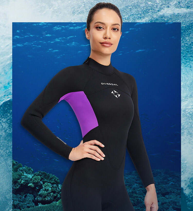 ウェットスーツ サーフィン ダイビング メンズ レディース 胸スキン サップ シュノーケリング フルスーツ ネオプレン素材 長袖 ロングスリーブ バックジップ仕様 マリンスポーツ ウエット サーフィン