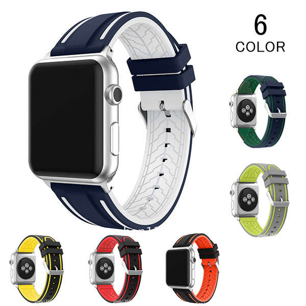Other - バンド アップルウォッチ シリカゲル apple watch Apple Watch バンド メンズ レディース 交換用 交換 時計バンド 腕時計ベルト 替えベルト 腕時計バンド 交換ベルト ウォッチベルト おしゃれ ファッション 40mm 44mm 42mm 38mm メール便