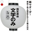 20号丸 ビニール提灯 楽々オーダー 文字のみ 簡単 ちょうちん 名入れ直径約57.5cm 丸型 店舗看板 お祭り イベント 記念品 お寺 神社 奉納 協賛