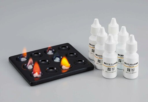 炎色反応 実験セット EW-2 約30回分 呈色皿2枚付属 自由研究 実験キット 理科 炎色反応 実験セット EW-2 約30回分 呈色皿2枚付属 自由研究 実験キット 理科
