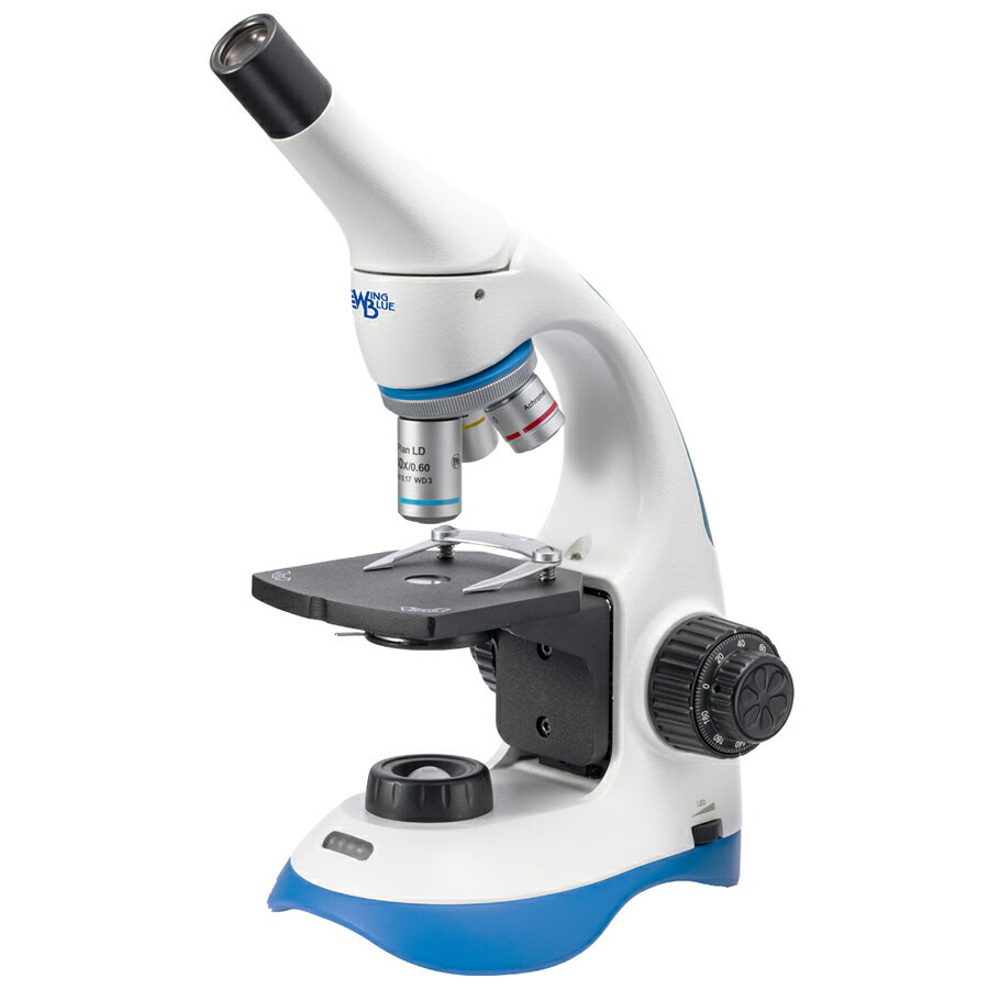 生物 顕微鏡 ウィングブルーII WB400-S2 メカニカルステージモデル