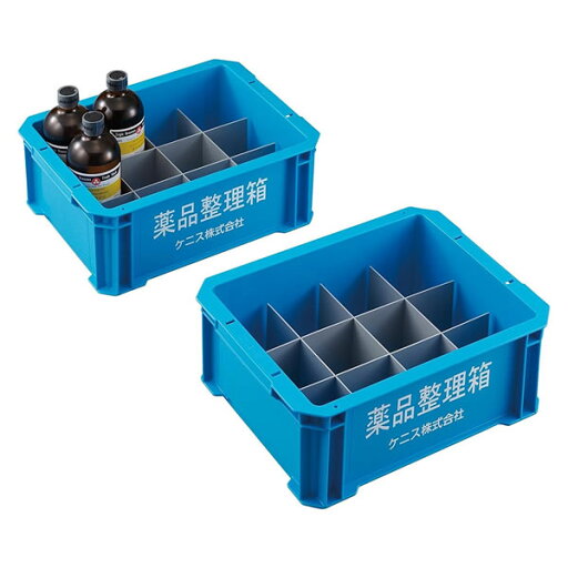 薬品整理箱 DA-12 500mL (75mmφ以下)×12本用 365×280×135mm 薬品整理箱 DA-12 500mL (75mmφ以下)×12本用 365×280×135mm